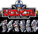 Super Robot Pinball title screen