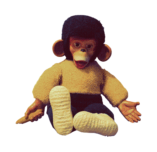 My grandma's chimp stuffie