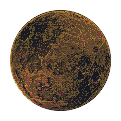Copper moon coin